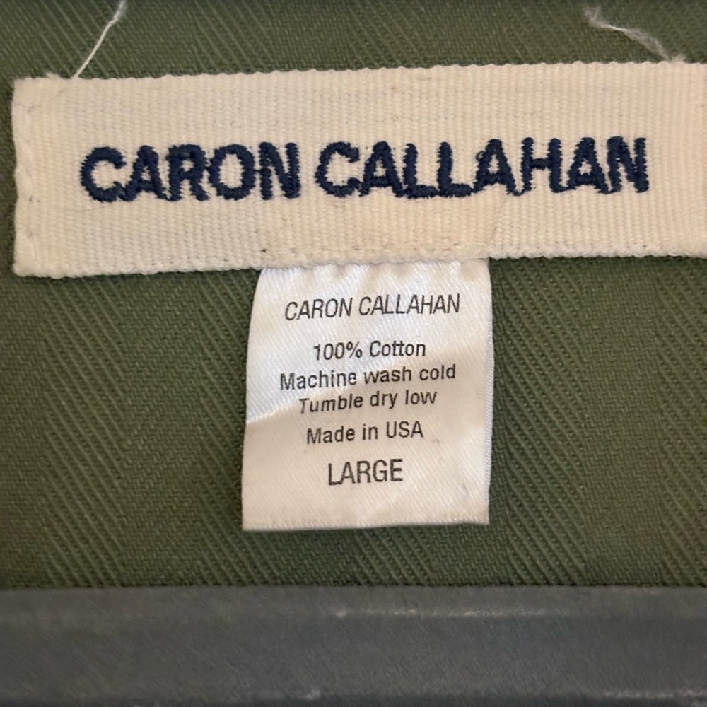 Caron Callahan Olive Green Wrap Utility Jumpsuit - Picture 4 of 4